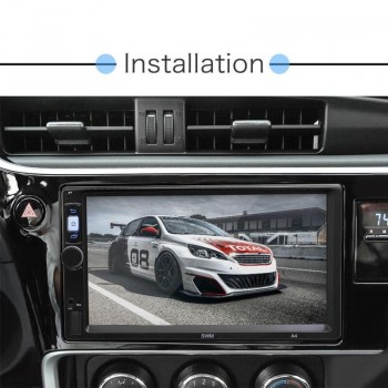 SWM A4 2 Din 7 Touch Screen Car MP5 Video Player Android 8.1 GPS Navi WiFi Bluetooth FM Radio 1GB 16GB Media Player With Camera