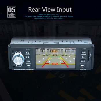 Bluetooth Rear View Camera Player 4.1 MP3 MP4 Player Radio U Disk SU-4018 1 DIN Car Stereo Audio MP5 Player without Camera