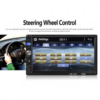 7 Inch 2 Din Car FM Bluetooth Multimedia Player Radio Video Stereo MP4 MP5 Player Car Rear View Camera for touch Screen