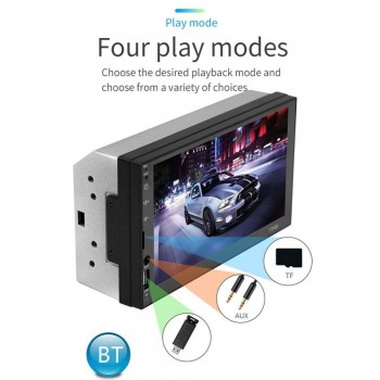 7 2DIN 7018B Car MP5 MP3 Player Bluetooth Touch Screen Stereo FM Radio HD Touch Screen Support Rear View Camera Dropshipping