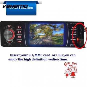 Vehemo Bluetooth FM/USB/AUX Multimedia Player Video Player Audio Car MP5 Automotive FM Radio 3.6 Car Stereo