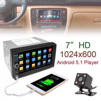 7 inch Car DVD GPS Player Capacitive HD Touch Screen Radio Stereo 8G / 16G Suppot Rear View Camera Input Android 5.1.1