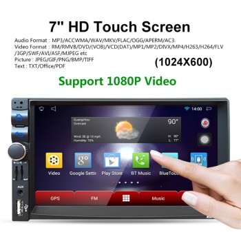 7 inch Car DVD GPS Player Capacitive HD Touch Screen Radio Stereo 8G / 16G Suppot Rear View Camera Input Android 5.1.1