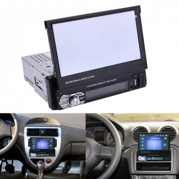 Universal 7 Inch Telescopic Large Screen Bluetooth Car MP5 Player Car Vehicle DVD FM/MP5 Auto Radio Player High Quality