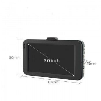 Kissen Full HD 1080P Car DVR 3.0 Inch IPS Screen Car Camera Dual Lens Dash Cam Video Recorder Night Vision G-sensor Registrator