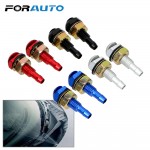 FORAUTO 2Pcs Car Front Windshield Water Sprayer Fan-Shaped Auto Wiper Jet Washer Nozzle Metal Car Cleaning Bonnet Universal