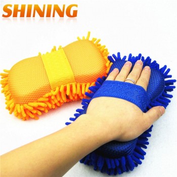 New Ultrafine Fiber Chenille Anthozoan Car Wash Washing Gloves Sponge Car Washer Supplies Multi-functional Magic Car Brush