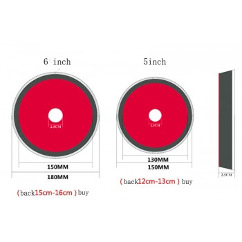 5(130mm-150mm)Rupeess style German material foam solf puffing polishing pad(compounding cutting/polishing/finishing for choose)