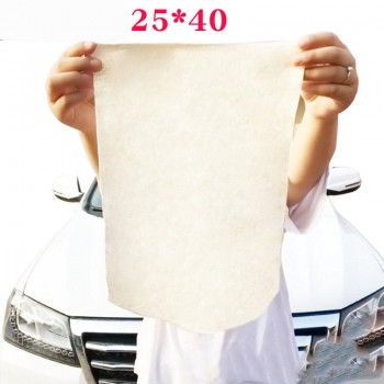 1pc Natural Elastic Shammy Chamois Leather Car Cleaning Towels Irregular Free Shape Drying Washing Care Polishing Cloth 45x60cm