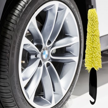 Car Wheel Wash Brush Plastic Handle Vehicle Cleaning Brush Wheel Rims Tire Washing Brush Auto Scrub Brush Car Wash Sponges Tools