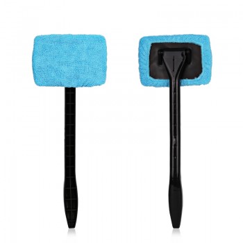 Auto Window Cleaner Windshield Windscreen Microfiber Car Wash Brush Dust Long Handle Car Cleaning Tool Car Care Glass Towel