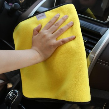 30*30CM Car Microfiber Washing Towel Thick Car Cleaning Cloth Detailing Wash Drying Towel Drying Cloth Hemming Car Care