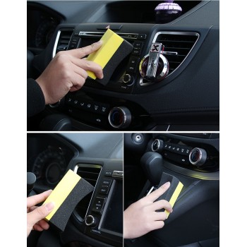 FORAUTO Auto Care Multi-functional EVA Wax Foam Polishing Sponge Cleaning Tool Household Car Wash Sponge U-Shape Tyre Tire Brush