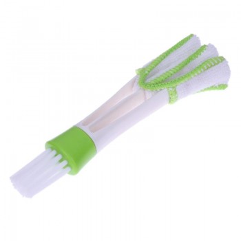 1Pcs Multi-functional 6.5 Inch Double Ended Auto Car Cleaning Brush Ventilation Cleaner Blinds Duster Car Care Brushes Detailing