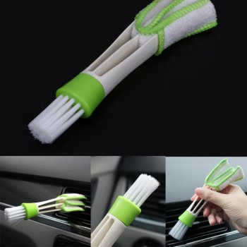 1Pcs Multi-functional 6.5 Inch Double Ended Auto Car Cleaning Brush Ventilation Cleaner Blinds Duster Car Care Brushes Detailing