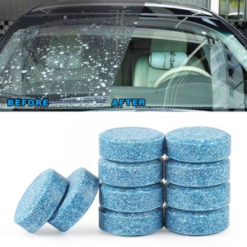 5pcs=20L Car Windshield Glass Washer Window Cleaner Safe Compact Effervescent Tablets Detergent Fine Concentrated Solid