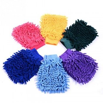 Microfiber Car Cleaning Clay BarCar Detailing Chenille Glove Mitt Ultrafine Microfiber Household Auto Care Washing Cloth