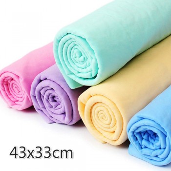 43x33cm PVA Chamois Car Wash Towel Shammy Cloth Car Care Cleaner Home Cleaning Lady Hair Drying Cloth With Box Car Accessories