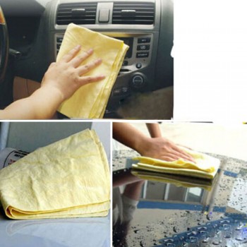 43x33cm PVA Chamois Car Wash Towel Shammy Cloth Car Care Cleaner Home Cleaning Lady Hair Drying Cloth With Box Car Accessories