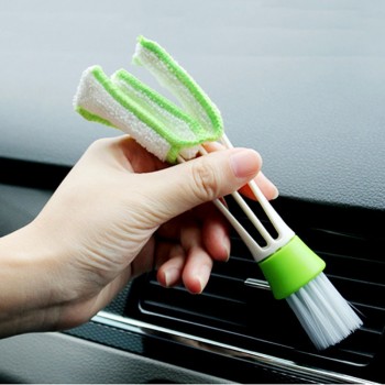 Multi-functional 6.5 Inch Double Ended Car Care Brush Car Washer Microfiber Car Cleaning Brush Computer Clean Tools Detailing