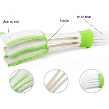 Multi-functional 6.5 Inch Double Ended Car Care Brush Car Washer Microfiber Car Cleaning Brush Computer Clean Tools Detailing