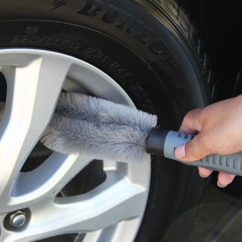 Wheel Brush Gray Car Styling Wash Soft Rubber Grip Brush Car Cleaning Supplies Car Wash Brush Sponges Accessories