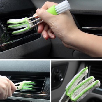 Car Washer Microfiber Brush Car Cleaning Brush Air-condition Cleaner Computer Keyboard Vent Window Supplies Versatile Cleaning