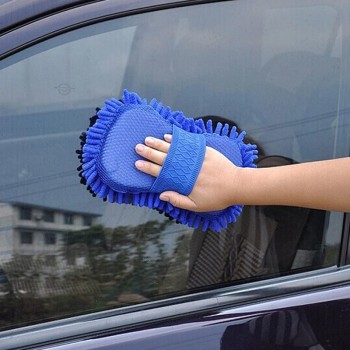 Super Car Wash Glove Hand Soft Towel Microfiber Chenille Polishing Dry Wet Cleaning Tools Brush Sponge Block Washing Supplies