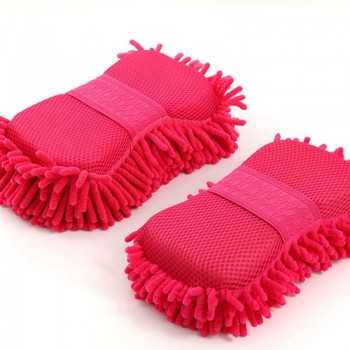 Super Car Wash Glove Hand Soft Towel Microfiber Chenille Polishing Dry Wet Cleaning Tools Brush Sponge Block Washing Supplies