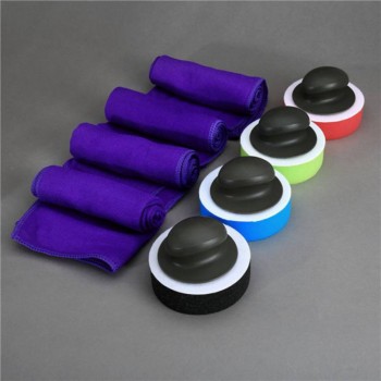 Car polishing disc with handle waxing tool Waxing sponge polishing wheel with towel density medium disc car cleaning