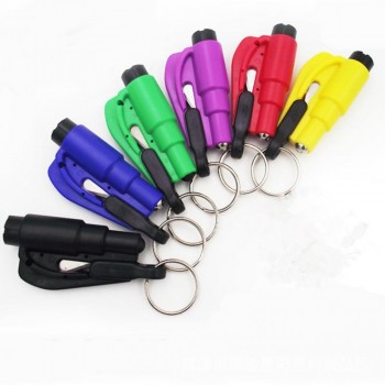 1PCS Mini safety hammer car life-saving escape hammer window keychain car Window broken emergency glass breaker Random Color