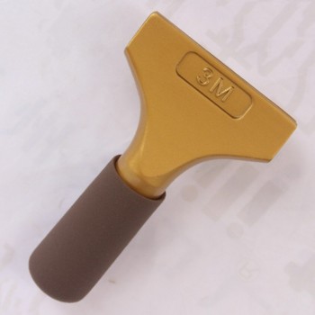 100pcs/lot DHL QH-01 handle scraper with Blue Max Rubber blades scraper Power Squeegee Gold Aluminum Short handle