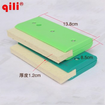 20pcs professional window tint tool single side wool squeegee with plastic handle Screen Printing Squeegee wool scraper DHL free