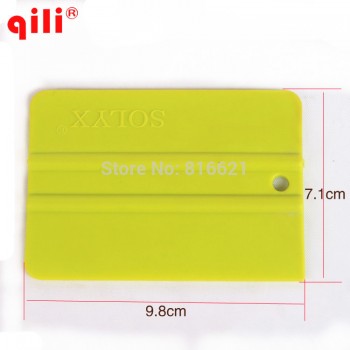 100pcs/lot Qili QG-09 Small Square Car Vinyl Film Scraper Plastic Squeegee Tools Window Film Installation Tint Scraper