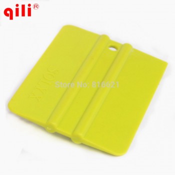 100pcs/lot Qili QG-09 Small Square Car Vinyl Film Scraper Plastic Squeegee Tools Window Film Installation Tint Scraper