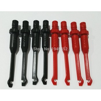 New 8pcs Piercing Test Clip with 4mm Banana seat   Heavy-Duty Insulation Piercing Probe Automotive test Clip with back probe