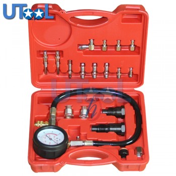 TU-15A Diesel Engine Compression Tester Tool Kit Cylinder Pressure Gauge 0~1000PSI