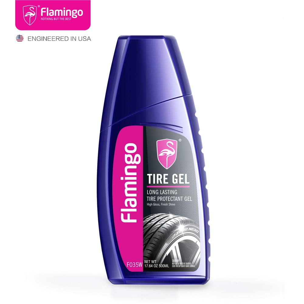 500ml Long Lasting Waterbase Tire Protectant Gel Tire Shine Tire Dressing Tire Glaze High Gloss Finish Shine  17.64oz