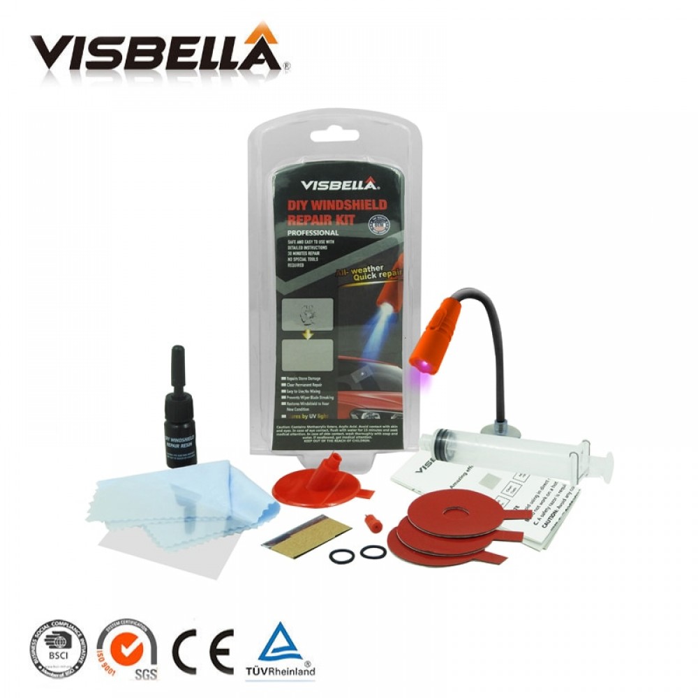 Visbella windshield repair kit Car window repair polishing Windscreen Glass renewal Tool Auto Scratch Chip Crack Restore fix DIY