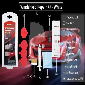 Visbella windshield repair kit Car window repair polishing Windscreen Glass renewal Tool Auto Scratch Chip Crack Restore fix DIY