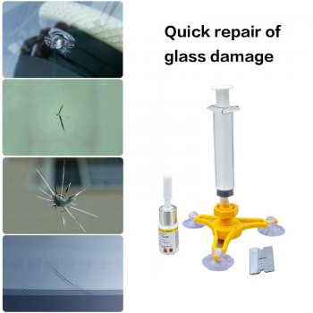 Sikeo Car Glass Repair Tool Auto Glass Windshield Windscreen Instrument Repair Kits DIY Glass Repair Tool Sets