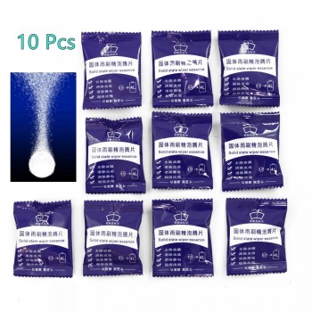 10 pcs/Lot Car Solid Wiper Fine Seminoma Wiper Car Auto Window Cleaning Car Windshield Glass Cleaner Effervescent Instead Liquid