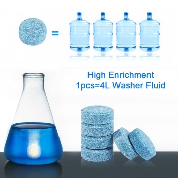 6pcs = 24L Car Windshield Glass Washer Cleaner Compact Effervescent Tablets Detergent Drop Shipping