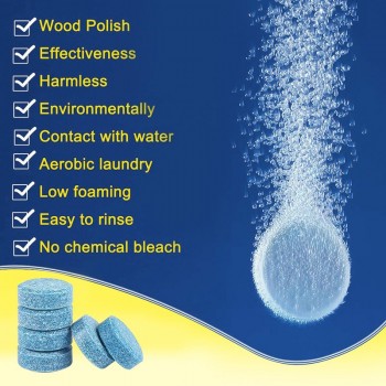 6pcs = 24L Car Windshield Glass Washer Cleaner Compact Effervescent Tablets Detergent Drop Shipping