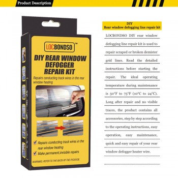 DIY Rear window Defogger Repair Kit Professional Repair the mist line of Auto rear window glass Fix Broken Defogger Grid Lines