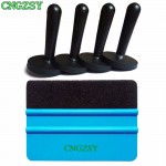 4pcs Magnet Holders + 1pc Felt Squeegee Car Vinyl Application Tool Kit Vehicle Window Glass Wrapping Vinyl Install Tools K09