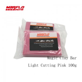 Marflo Magic Clay Bar Light Cutting Grade Pink 200g Auto Car Paint Care Cleaning Detailing Washing King Before Car Styling