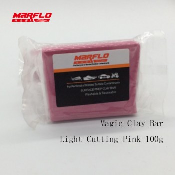 Marflo Magic Clay Bar Light Cutting Grade Pink 200g Auto Car Paint Care Cleaning Detailing Washing King Before Car Styling