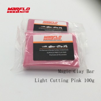 Marflo Magic Clay Bar Light Cutting Grade Pink 200g Auto Car Paint Care Cleaning Detailing Washing King Before Car Styling