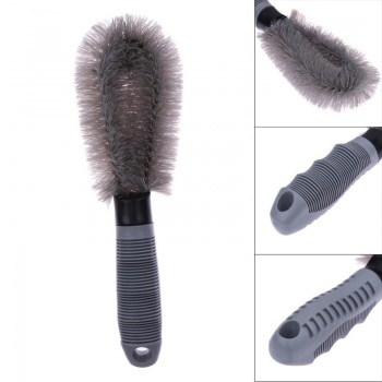 Car Wheel Brush Gray Car Wash Soft Rubber Grip Cheap Brush Car Cleaning Supplies Car Washing Brush Cleaning Brush Tool